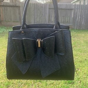 Black gator skin purse